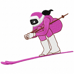 Ski Embroidery Design 1 Ski Embroidery Design 1